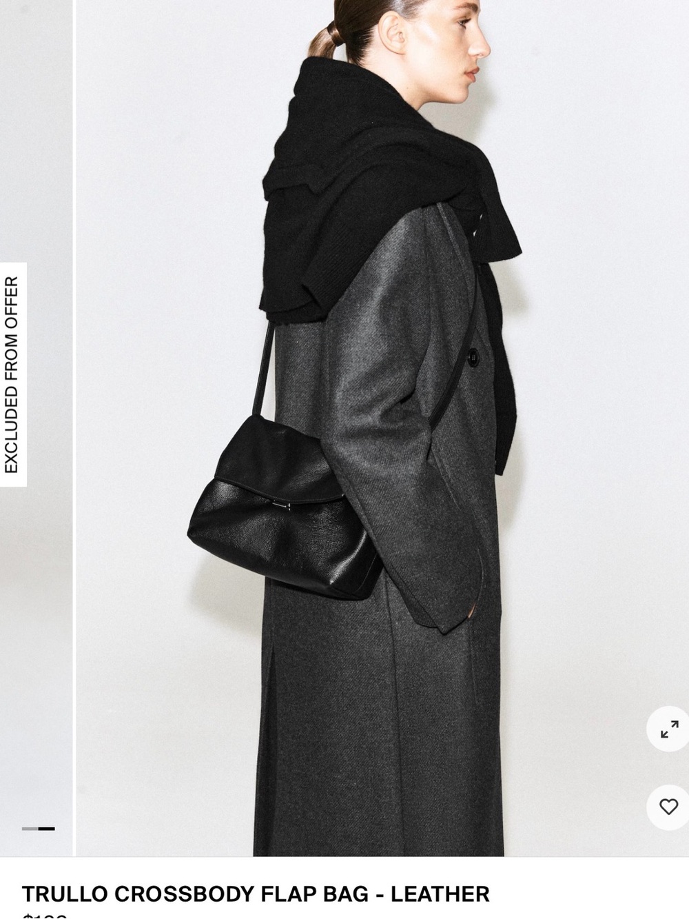 COS TRULLO CROSSBODY FLAP BAG - LEATHER